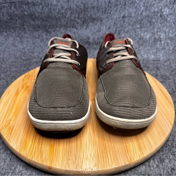 Olukai Nohea Lace Mesh Brown Boat Shoes Stretch Size 9 - Picture 3 of 8